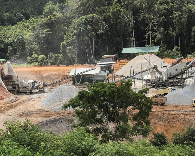 280-300 т/ч Мобильная дробилка дробления андезита